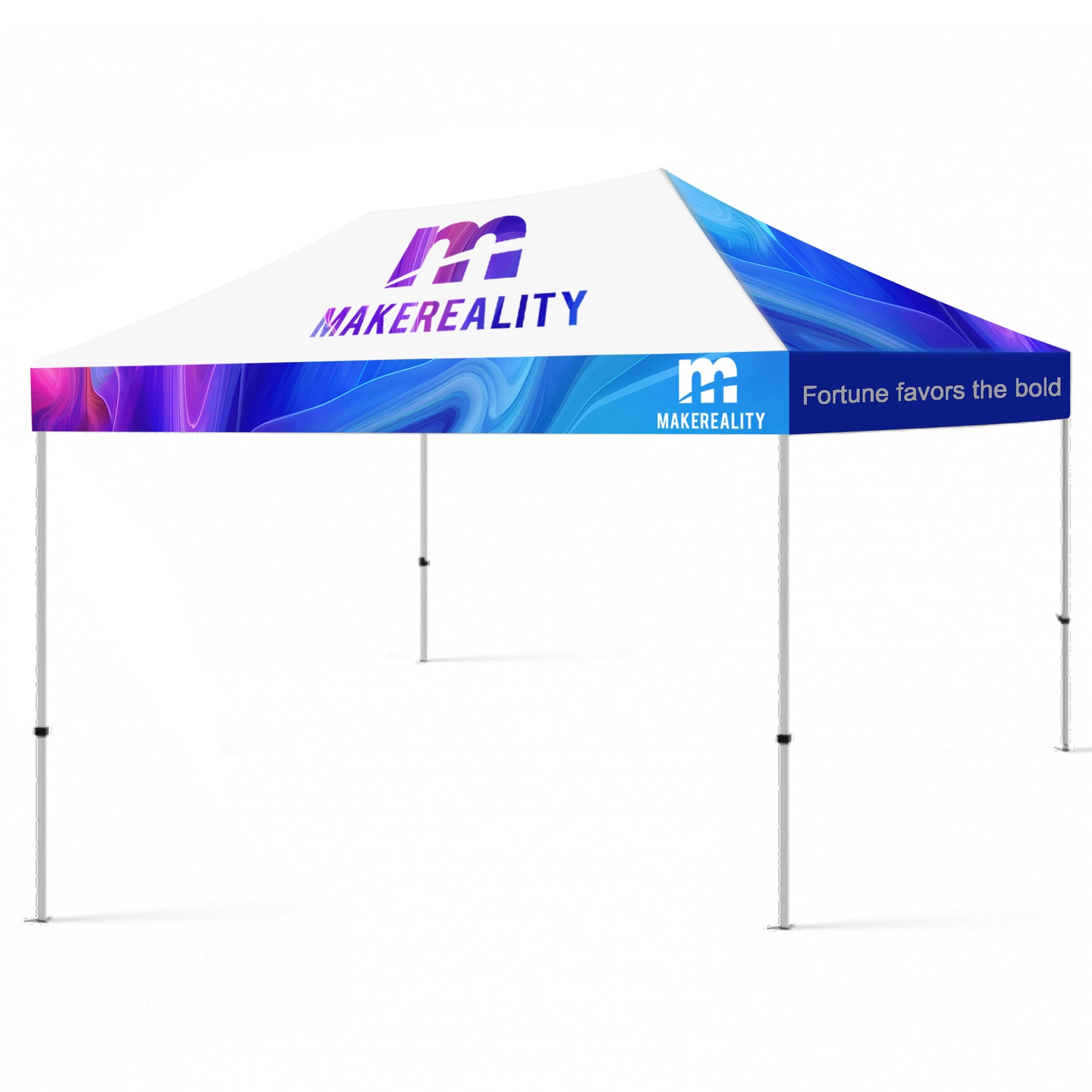 10' x 15' Premium Hex Aluminum Frame w/ Dye Sublimation Canopy