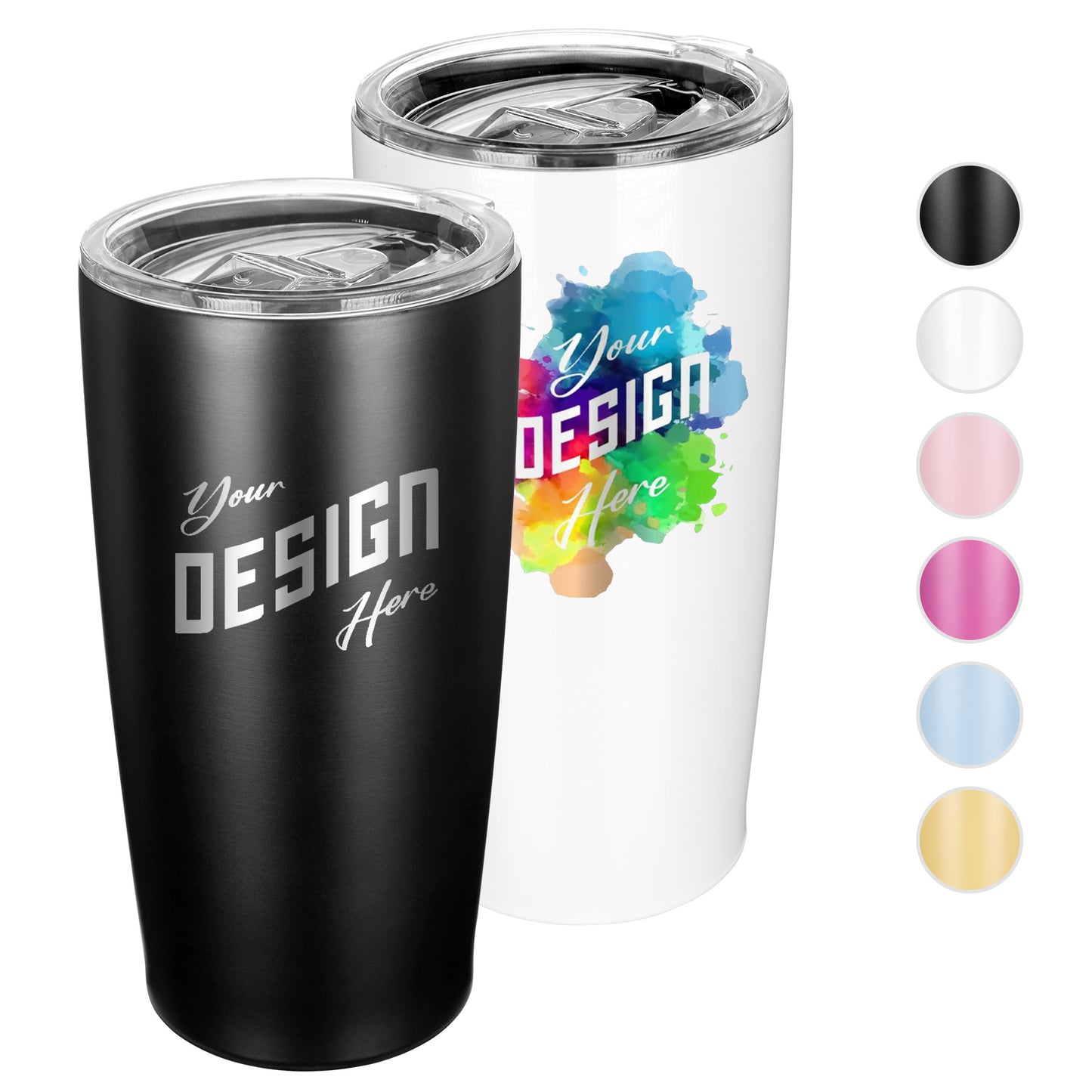 20 Oz Stainless Steel Vacuum Insulated Ringneck Tumbler With Lid