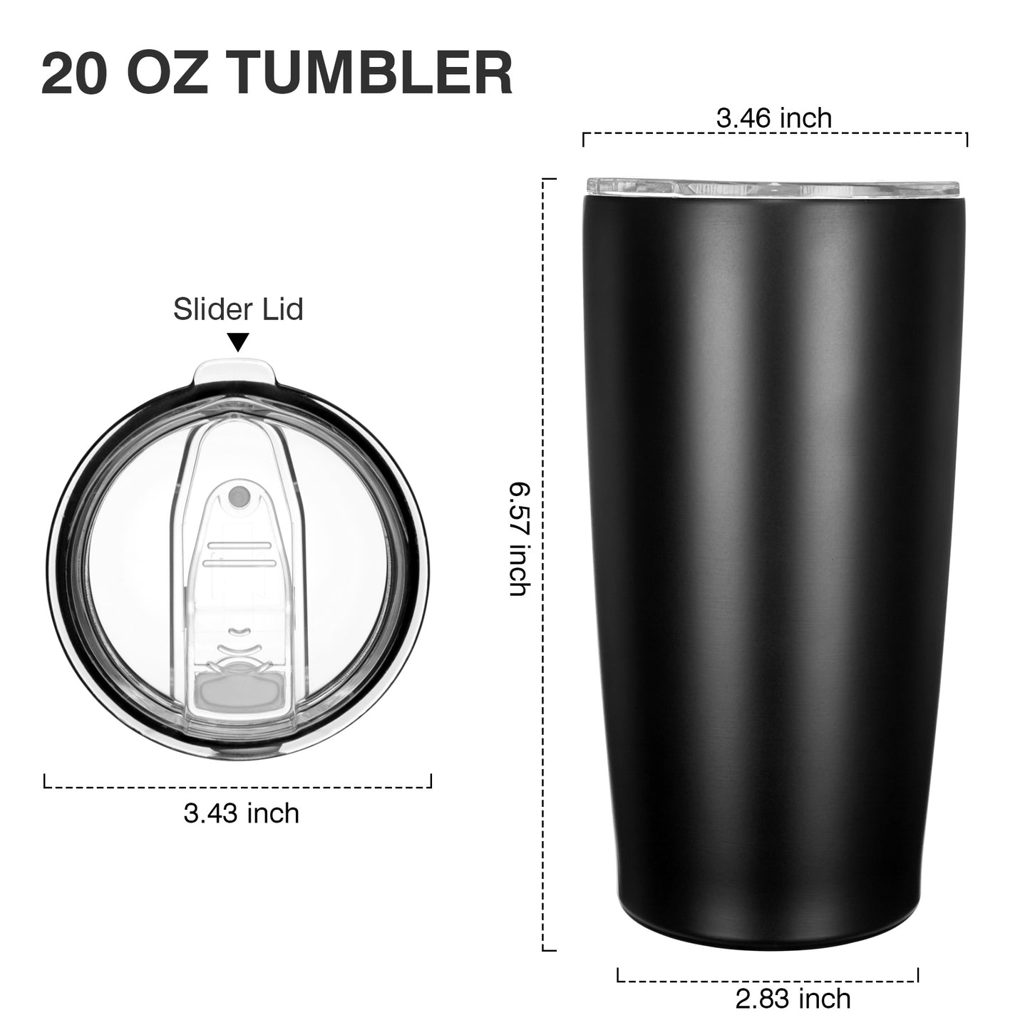 20 Oz Stainless Steel Vacuum Insulated Ringneck Tumbler With Lid