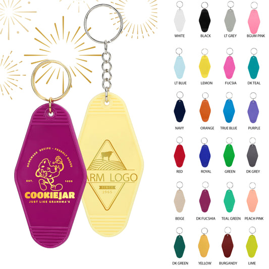 Retro Vintage Motel Keychain